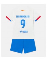 Barcelona Robert Lewandowski #9 Vieraspaita Lasten 2023-24 Lyhythihainen (+ shortsit)